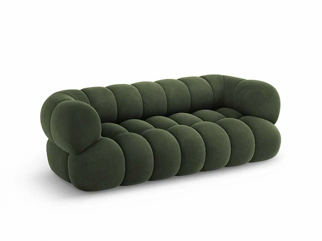 3-zitsbank - groen fluweel - afbeelding 3 van  7