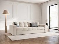 3-zitsbank - lichtbeige stof