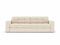 3-zitsbank - lichtbeige stof - afbeelding 2 van  7