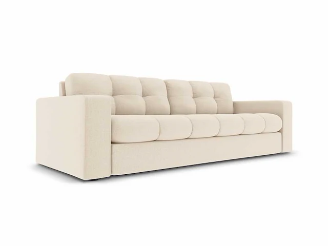 3-zitsbank - lichtbeige stof - afbeelding 3 van  7