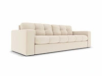 3-zitsbank - lichtbeige stof - afbeelding 3 van  7