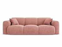 3-zitsbank - roze stof - afbeelding 2 van  7