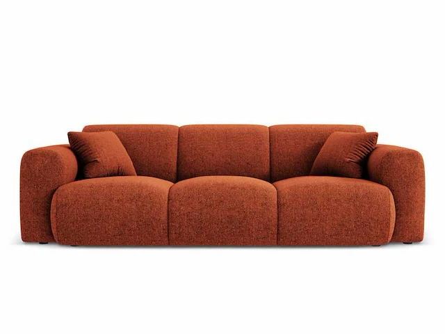 3-zitsbank - terracotta stof - afbeelding 2 van  6