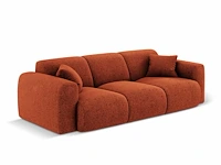 3-zitsbank - terracotta stof - afbeelding 3 van  6