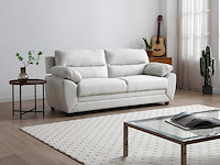 3-zitsbank in beige stof - afbeelding 1 van  7