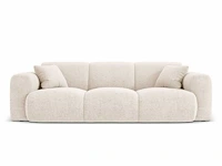 3-zitsbank lichtbeige stof - afbeelding 2 van  7