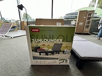 3 zonnebedden wicker met kussens - afbeelding 3 van  4