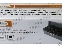 30 delige krachtdoppen torx, veeltand en inbus - afbeelding 2 van  3