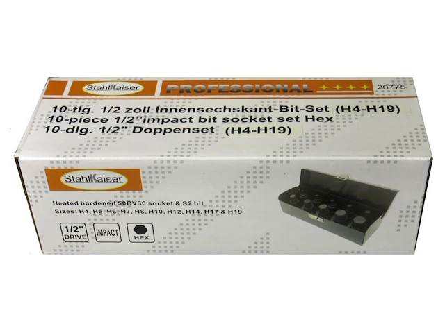 30 delige krachtdoppen torx, veeltand en inbus - afbeelding 3 van  3