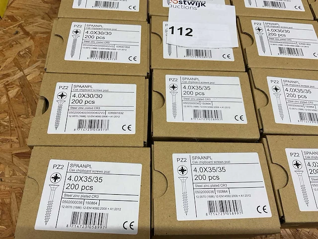30 dozen spaanplaatschroeven - afbeelding 2 van  5