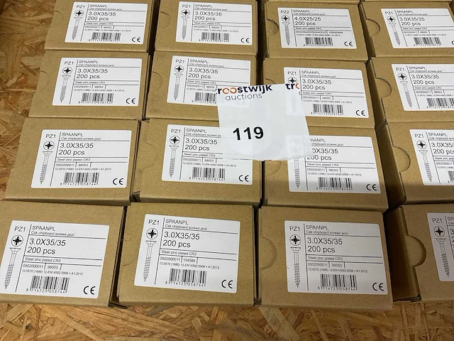 30 dozen spaanplaatschroeven - afbeelding 2 van  6