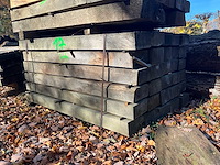 30 eikenhouten dwarsliggers - afbeelding 1 van  4