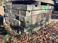 30 eikenhouten dwarsliggers - afbeelding 3 van  4