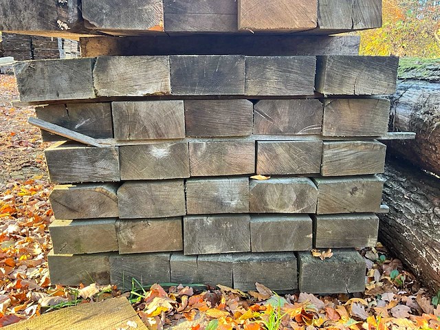 30 eikenhouten dwarsliggers - afbeelding 4 van  4