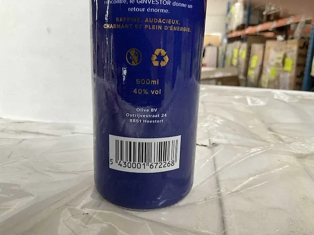 30 flessen gin o’live ginvestor 500 ml - afbeelding 4 van  6