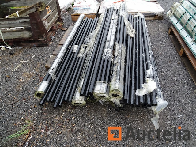 30 post diameter 38 mm lengte 1m60 ral 9005 - afbeelding 1 van  4