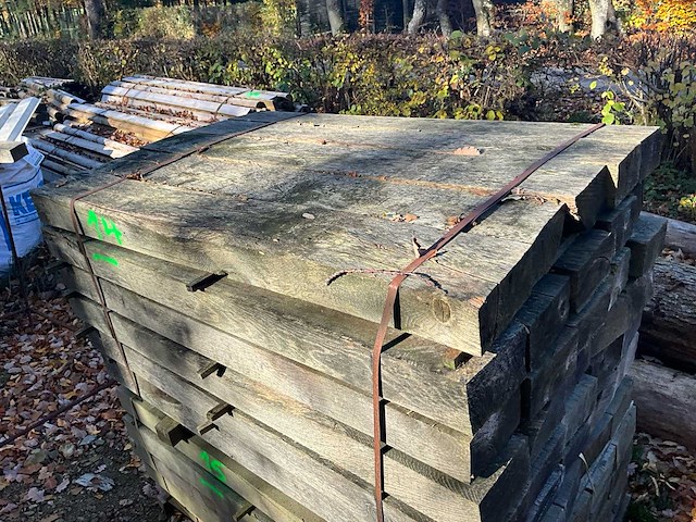 30 rustieke eikenhouten bielzen - afbeelding 3 van  4