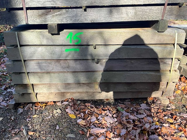 30 rustieke eikenhouten bielzen - afbeelding 2 van  4