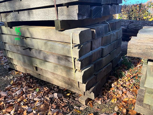 30 rustieke eikenhouten bielzen - afbeelding 3 van  4