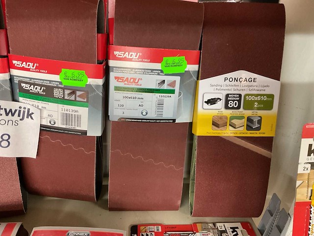 30 schuurbanden en 8 sets zaagjes - afbeelding 9 van  12