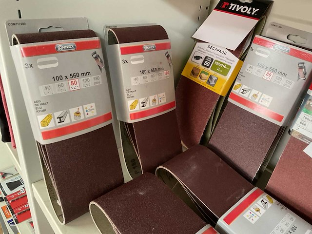 30 schuurbanden en 8 sets zaagjes - afbeelding 12 van  12