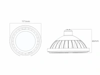 30 x es111 ledlampen 12.5w, gu10, 3000k - afbeelding 2 van  7