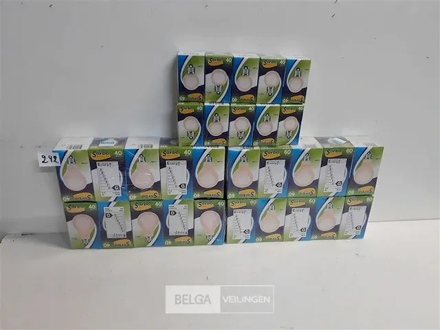 30 x gloeilamp e27 mix 40w + 60w kleur flame - afbeelding 1 van  3