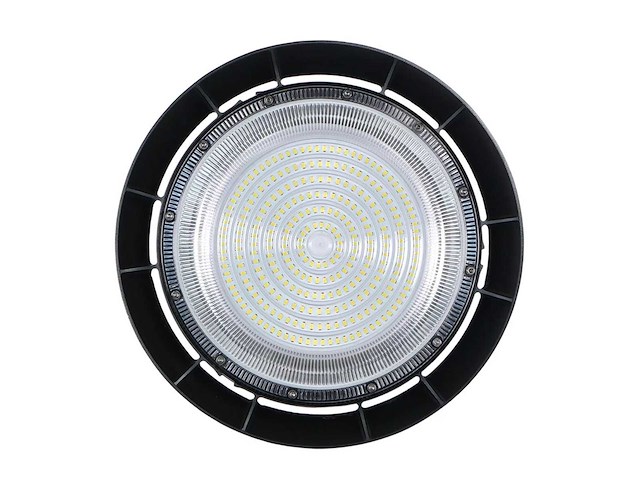 30 x highbay led slim 150w – 6500k koud wit – ufo ip65 waterdicht – 19.500 lm – zwart - afbeelding 4 van  5