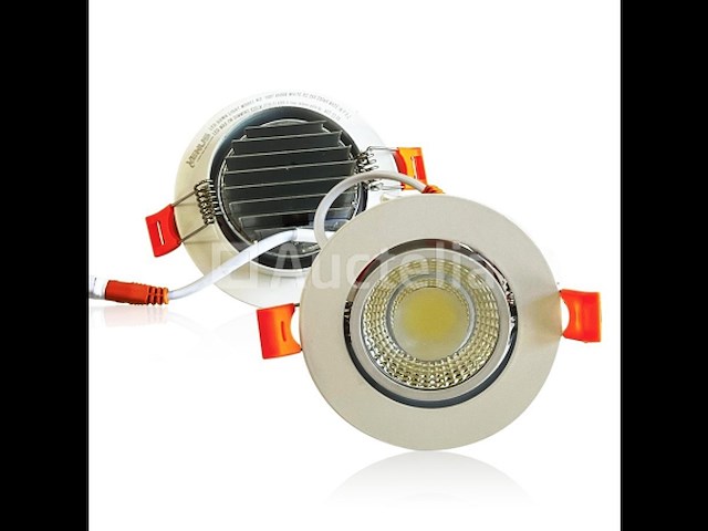 30 x inbouw led spot – 7w – draaibaar – 6500k koud wit – ø70mm – cob – ip20 - afbeelding 3 van  6