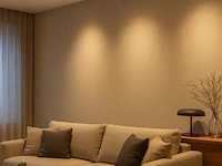 30 x inbouw led spot – 7w – draaibaar – zilver – 3000k warm wit – ø70mm – ip20 - afbeelding 1 van  4