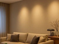 30 x inbouw led spot – 7w – draaibaar – zilver – 3000k warm wit – ø70mm – ip20 - afbeelding 1 van  4