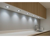 30 x inbouw led spot – 7w – draaibaar – zilver – 6500k koud wit – ø70mm – ip20 - afbeelding 1 van  4