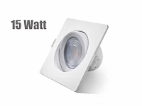 30 x inteq 15 watt ultralage led inbouwspots - afbeelding 1 van  10