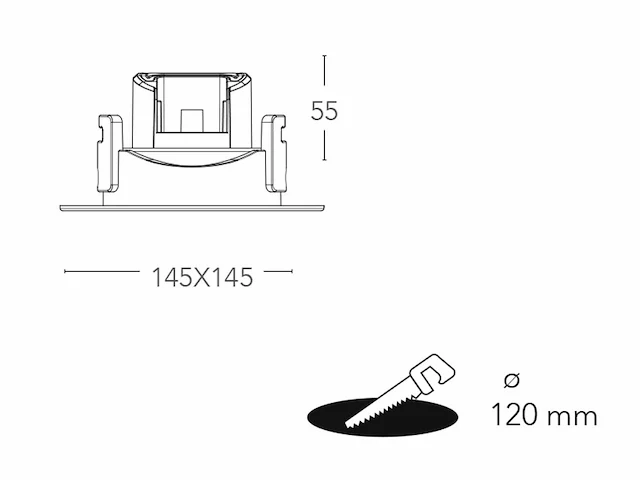 30 x inteq 15 watt ultralage led inbouwspots - afbeelding 7 van  10