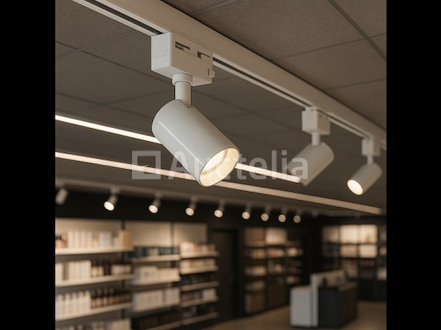 30 x spot op orientable rail gu10 – wit – eenfase – ø58x80x114 mm – ip20 - afbeelding 1 van  5