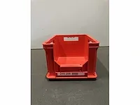 30 x stapelbak 400 mm x 300 mm x 220 mm, front open, rood, occasie - afbeelding 2 van  2