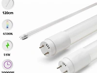 30 x t8 led buizen – 18w – 120cm – 6500k koud wit – fluorescerende vervanging – 25.000h - afbeelding 1 van  5