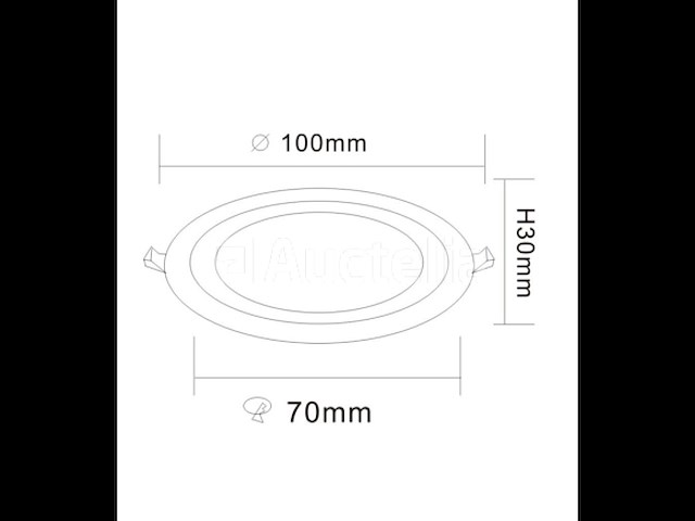 30 x tweekleurig led-paneel – wit / koud wit – 6w (3w + 3w) – aan/uit – binnen – smd – 100 mm - afbeelding 2 van  5