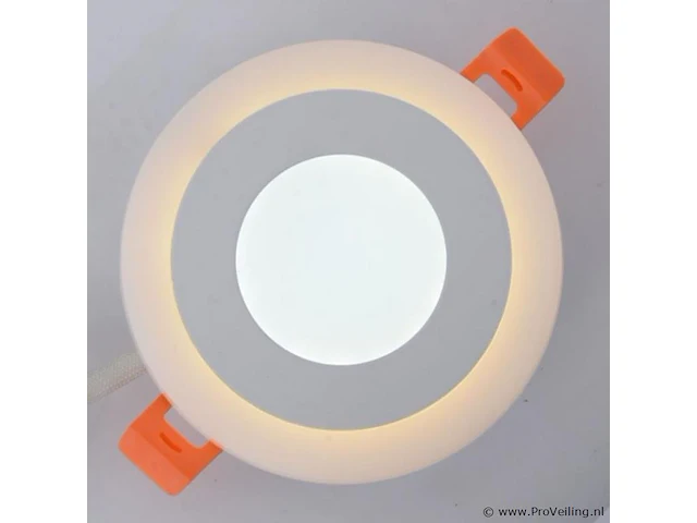 30 x tweekleurig led-paneel – wit / koud wit – 6w (3w + 3w) – aan/uit – binnen – smd – 100 mm - afbeelding 1 van  5