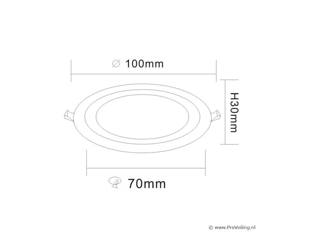 30 x tweekleurig led-paneel – wit / koud wit – 6w (3w + 3w) – aan/uit – binnen – smd – 100 mm - afbeelding 2 van  5