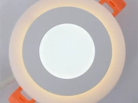 30 x tweekleurig led-paneel – wit / koud wit – 6w (3w + 3w) – aan/uit – binnen – smd – 100 mm - afbeelding 1 van  5