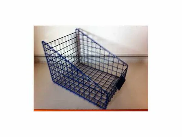 30 x voorraadmanden type 37 350 x 250 x250 mm, blauw, occasie - afbeelding 1 van  2