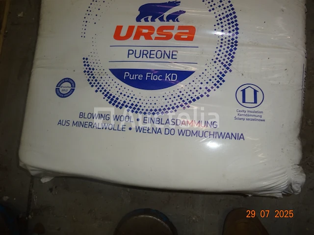 30 zakjes ursa pureone pure floc kd - thermische, akoestische en brandwerende isolatie. waterafstotend - afbeelding 1 van  8