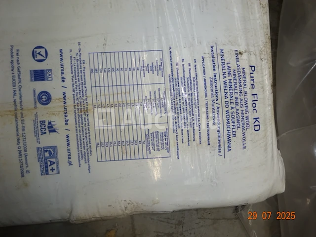 30 zakjes ursa pureone pure floc kd - thermische, akoestische en brandwerende isolatie. waterafstotend - afbeelding 3 van  8