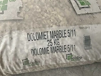 30 zakken sierkeien cobo garden dolomiet marble 5/11(25kg) - afbeelding 3 van  4