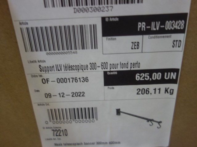 300x telescopische metalen arm - afbeelding 3 van  5