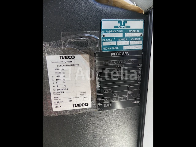30+1 persoons stadsbus iveco 65c (2005-262.214 km)(wijn: zcfc65a0005486794) - afbeelding 20 van  24