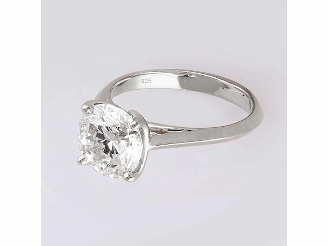3.01cts lab grown diamond ring size-eu-54 - afbeelding 8 van  8
