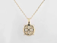 3.02cts lab grown diamond necklace with pendant 18 inch - afbeelding 4 van  7