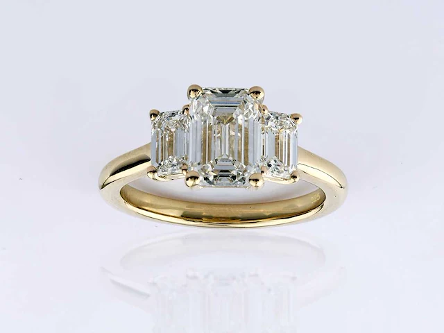 3.03cts lab grown diamond ring size-eu-54 - afbeelding 1 van  7